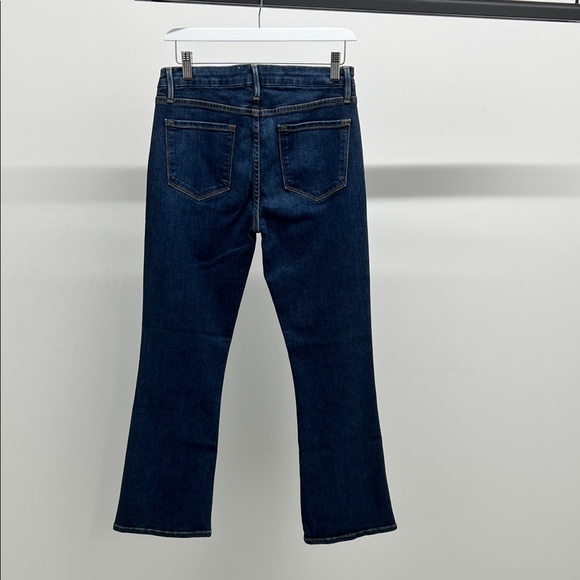 Frame Denim Dark Blue Mini Boot Cut Crop Jeans - Picture 6 of 8